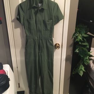urban outfitters canvas flight jumpsuit